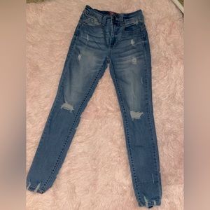 light blue ripped jeans size 1 1/2